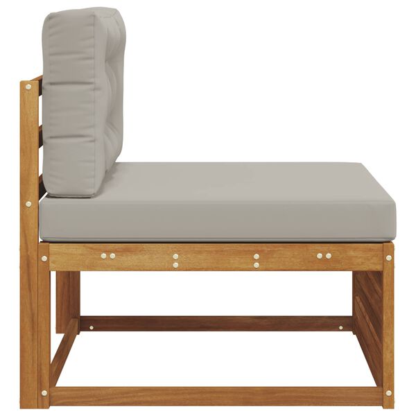 vidaXL Sof&aacute; central de exterior Madera de Acacia S&oacute;lida Natural