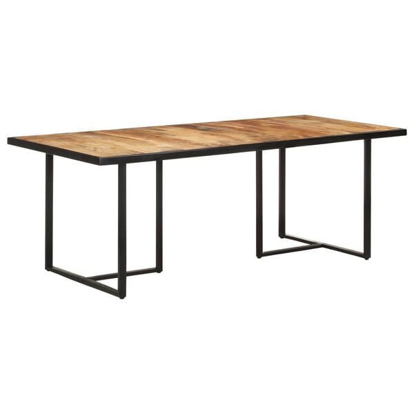 vidaXL Mesa de comedor madera de mango rugosa 200 cm