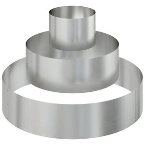 vidaXL Maceta para Jard&iacute;n Plateado 90 x 90 x 20 cm Acero Galvanizado