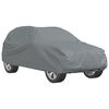 vidaXL Funda de coche para SUV completa de textil no tejido gris M