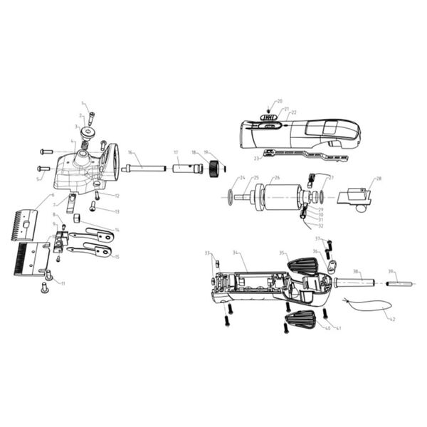 Kerbl Cortapelos para animales FarmClippers 4 200 W 31/15 dientes 18192