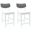 vidaXL Sillas de comedor 2 uds. Madera de Caucho S&oacute;lido
