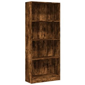 vidaXL Estanter&iacute;a madera de ingenier&iacute;a roble ahumado 60x24x143 cm