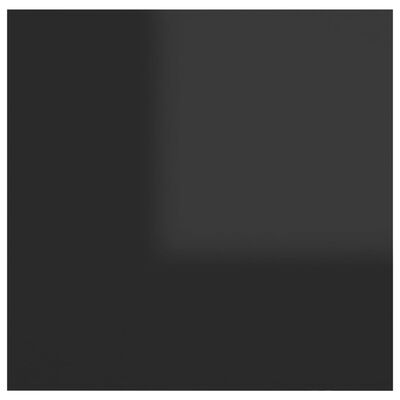 vidaXL Muebles de salón de pared 4 uds negro brillo 30,5x30x30 cm