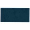 vidaXL Paneles de pared 12 uds cuero sintético azul 30x15 cm 0,54 m²