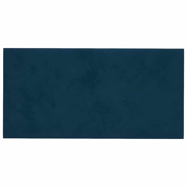 vidaXL Paneles de pared 12 uds cuero sintético azul 30x15 cm 0,54 m²