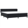 vidaXL Cama box spring con colchones terciopelo negro 200x210 cm