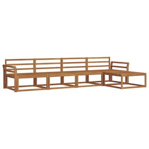 vidaXL Conjunto de sof&aacute;s de exterior 5 pcs Natural