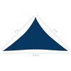 vidaXL Toldo de vela triangular tela Oxford azul 4x4x5,8 m