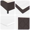 vidaXL Cama tipo Box Spring Marr&oacute;n Oscuro 120 x 200 cm tela