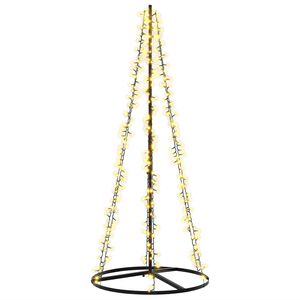 vidaXL &Aacute;rbol de Navidad LED 165 cm 540 LED Blanco C&aacute;lido Acero Negro
