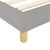 vidaXL Estructura de cama con somier tela gris claro 80x200 cm