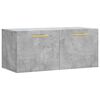 vidaXL Armario de pared madera ingenier&iacute;a gris hormig&oacute;n 80x36,5x35 cm