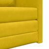 vidaXL Sof&aacute; cama 60cm Amarillo oscuro Terciopelo