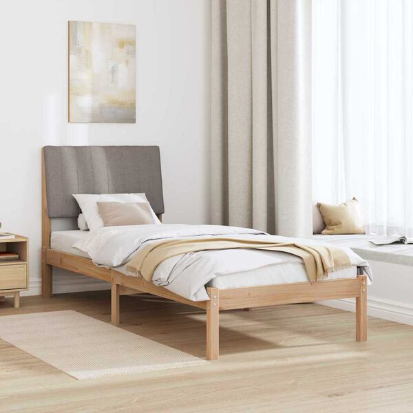 vidaXL Estructura de cama Marr&oacute;n 80 x 200 cm Madera de pino macizo