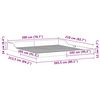 vidaXL Estructura de cama Marrón cera 200 x 210 cm