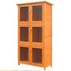 vidaXL Jaula de animales conejera 6 habitaciones madera