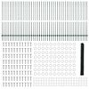 vidaXL Valla con Poste Verde 1,6 x 100 m Acero y PVC