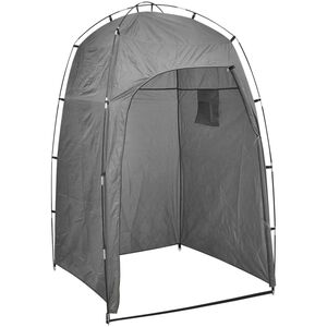 vidaXL Carpa para ducha/WC/vestidor gris