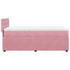 vidaXL Cama box spring con colch&oacute;n terciopelo rosa 90x190 cm