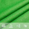 vidaXL Toldo de vela trapecio HDPE verde claro 160 g/m² 4/5x4 m