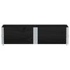 vidaXL Jardinera de madera maciza de pino negro 150x50 cm