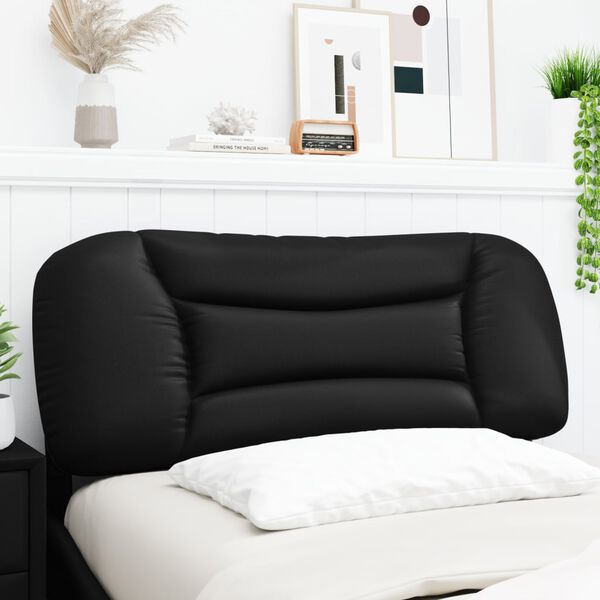 vidaXL Cabecero de cama acolchado Hvar cuero sintético negro 100 cm