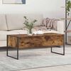 vidaXL Mesa de Caf&eacute; Roble Humo 100 x 46 x 40 cm Madera contrachapada