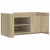 vidaXL Mesa de centro madera de ingenier&iacute;a roble Sonoma 100x50x50 cm