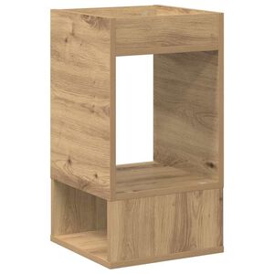 vidaXL Mesa Auxiliar Roble artisan 30 x 30 x 56 cm