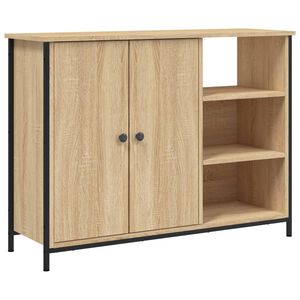 vidaXL Aparador de madera de ingenier&iacute;a roble Sonoma 100x33x75 cm