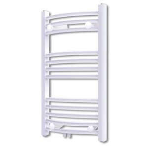 vidaXL Radiador toallero de ba&ntilde;o con rieles curvados 500 x 764 mm