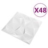 vidaXL Paneles de pared 48 pcs Diamante 50 x 50 cm Espuma XPS