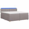 vidaXL Cama box spring con colch&oacute;n con cabecera Topo 200 x 200 cm Tela