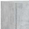 vidaXL Muebles TV pared con LED 5 pzas madera ingenier&iacute;a gris hormig&oacute;n