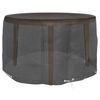 vidaXL Fundas para muebles de jardín 6 ojales redonda Ø125x75 cm