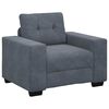 vidaXL Sill&oacute;n de terciopelo gris oscuro 100x78x80 cm