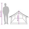 vidaXL Tienda de campa&ntilde;a para 2 personas impermeable marr&oacute;n