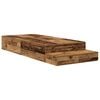 vidaXL Cama con almacenamiento Madera Vieja 90 cm Madera contrachapada
