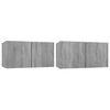 vidaXL Muebles para TV colgantes 2 uds madera gris Sonoma 60x30x30 cm