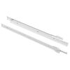 vidaXL Deslizador de caj&oacute;n 2 uds. Blanco 400 mm Acero