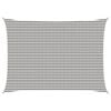 vidaXL Toldo Vela Gris claro y blanco. 5 x 7 m HDPE