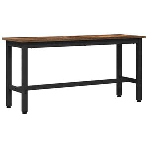 vidaXL Banca de Comedor Roble ahumado 100 x 32,5 x 48,5 cm