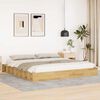 vidaXL Estructura de cama sin colch&oacute;n 200x200 cm madera maciza roble
