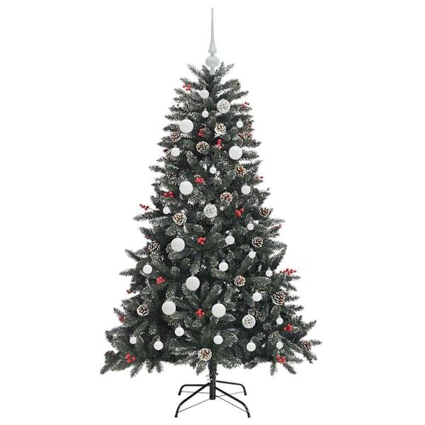 vidaXL Árbol de Navidad artificial con 150 LED Verde 68 x 68 x 120 cm
