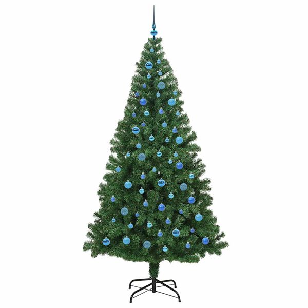vidaXL &Aacute;rbol de Navidad artificial Verde 240 cm PVC y Acero y Pl&aacute;stico