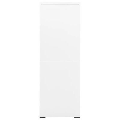 vidaXL Armario archivador de acero blanco 90x46x134 cm