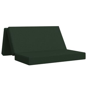 vidaXL Sof&aacute; Cama Plegable 160 x 67 x 45 cm Verde oscuro