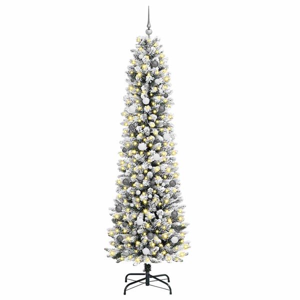 vidaXL &Aacute;rbol de Navidad artificial 240 cm PVC, Metal y Pl&aacute;stico