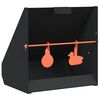 vidaXL Caja recogebalines Negro 31 x 23 x 31,5 cm Acero